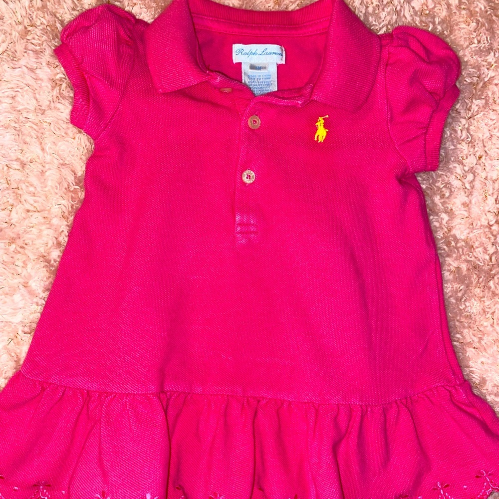 Ralph Lauren pink dress with diaper cover